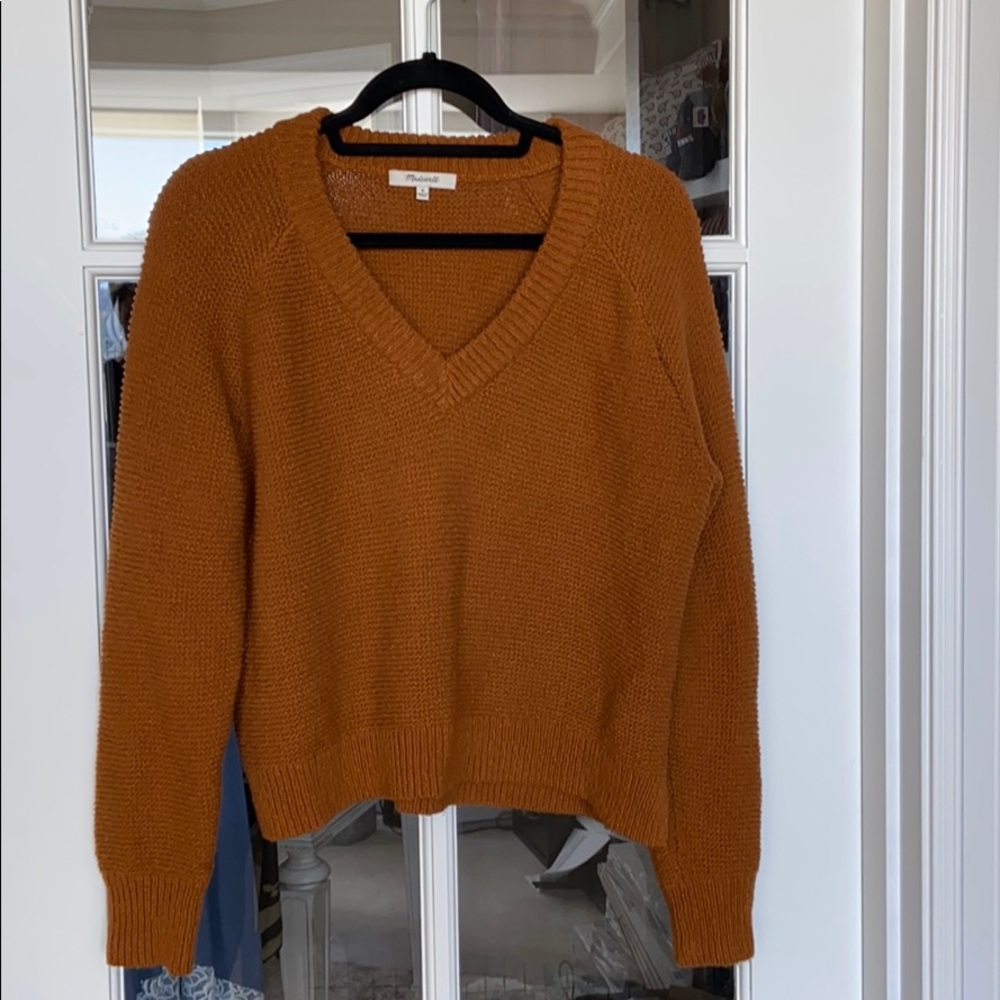 Madewell sweater Sz M in burnt orange 🍊 color